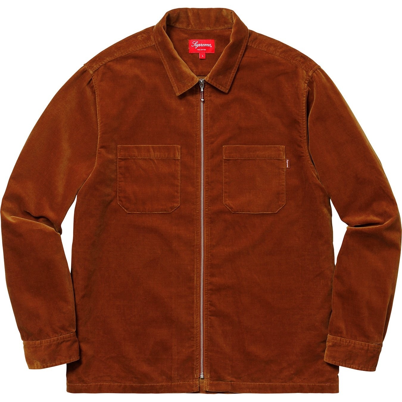 Velvet Zip Up Shirt view 6